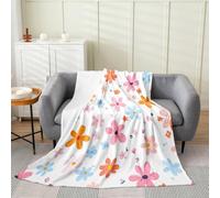 Loussiesd Manta de forro polar floral de franela de felpa mullida con dibujos animados para cama, sofá, silla, sala de estar, niñas, bebé, 30 x 40 pulgadas, decoración de dormitorio kawaii