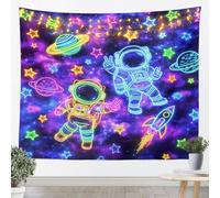 Loussiesd Tapiz de galaxia para pared del espacio exterior, grande, 147 x 200 cm, para sala de estar, dormitorio, estampado de estrellas de Gitter, manta para colgar en la pared, cielo exterior