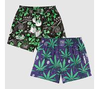 Lousy Livin 2Pack Calzoncillos Bóxer Outerspace & Maleza Algodón Orgánico Nuevo