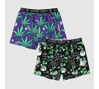 Lousy Livin Boxer Calzoncillos 2-Pack Outer Maleza Hombre Algodón Orgánico Nuevo