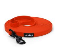 Loutep Correa de goma impermeable Biothane de 3 m, 5 m, 10 m, 15 m, 20 m, correa de goma para perros, correa extra larga para cachorros, perros pequeños, medianos y grandes, casa, camping,