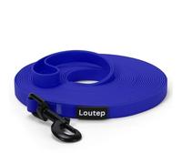 Loutep Correa de goma impermeable Biothane de 3 m, 5 m, 10 m, 15 m, 20 m, correa de goma para perros, correa extra larga para cachorros, perros pequeños, medianos y grandes, casa, camping,