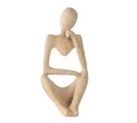 Louttary 1 Pieza de DecoracióN Minimalista, Juego de Escultura de Estatua de Pensador Abstracto, Minifiguras de Pensador de Piedra Arenisca para DecoracióN del Hogar-C