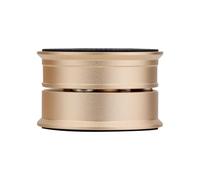 Louttary 1 unidad de altavoces de audio HiFi reforzadores de chasis con perlas antigolpes, almohadillas de absorción de vibraciones, color dorado