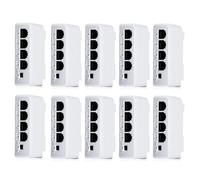Louttary 10 unidades de 4 puertos 1 a 3 puertos PoE extensor pasivo en cascada IEEE802.3Af 100 Mbits/S para transmisión IP, repetidor, conmutador NVR IP, duradero, fácil de usar