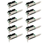 Louttary 10 Unidades de Tarjeta Compact Flash de 40 una Adaptador Convertidor IDE 3,5, Panel Posterior de Soporte Pci