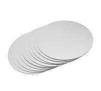 Louttary 10 Unidades Redondas Pasteles Antiadherentes Papel Mousse Círculo Base Cartulina de Papel Mousse Cupcake Bandeja para Pasteles Esterilla