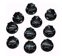 Louttary 10 unidades serías botones de guitarra amplificador botón de amplificador botones de volumen de tono bajo para guitarra latón