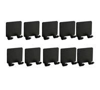 Louttary 10 unidades sin punzón ganchos de almacenamiento autoadhesivos para herramientas de afeitar baño gancho de pared impermeable estante de baño