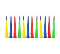 Louttary 12 bocinas de estadio para aficionados al fútbol, trompeta, plástico, para eventos deportivos, accesorios de animación
