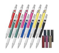 Louttary 12 lápices de soldadura con 6 rondas de recarga, portaminas para tubos de soldadura de acero