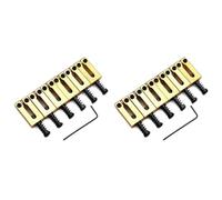 Louttary 12 Monturas de Latón de 10,5 mm con Rodillo de Acero Inoxidable para Guitarra Eléctrica, Monturas de Puente Trémolo