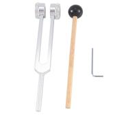 Louttary 174 Hz para curación, reparación, alivio del estrés y curación, instrumento musical con martillo de silicona, plata, 1