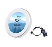 Louttary 2.1 inch IPS Secondary Screen 480X480 USB Water-Cooled Round LCD Display CPU GPU RAM HDD Monitoring White