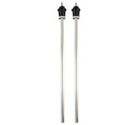 Louttary 2 piezas patas de batería soporte de pinza de pierna de batería conjunto de accesorios de batería soporte de batería accesorios profesionales portátiles largos