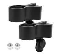Louttary 2 Soportes para Clip de MicróFono, Abrazadera Ajustable para Soporte de MicróFono con Adaptador de Tornillo Macho de 5/8 Pulgada una 3/8 Pulgada