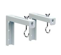 Louttary 2 Uds. Colgador de Cortina para Proyector Pantalla de Proyector Soporte en L Soporte de SuspensióN de Montaje Soporte de Montaje de ExtensióN Ajustable