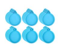 Louttary 24 Piezas de Moldes de Resina, 2 Estilos, Moldes Redondos de Resina Epoxi de Silicona, Moldes de FundicióN con Cuerda, Molde para Adornos NavideñOs (Azul)