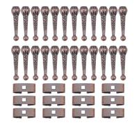 Louttary 36 unidades. 2 estilos Bolo Tie Findings Kit de aleación con extremos de cordón para Bolo Tie, deslizador de bolo, cierre deslizante para manualidades, decoración de ropa.