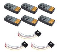 Louttary 3Set 12V 24V 2.4G 50M Control Remoto InaláMbrico Universal de la GrúA del Cabrestante del Coche Controlador con Rango Remoto de Auricular Doble