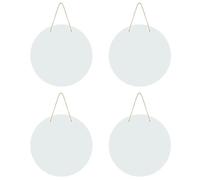 Louttary 4 Uds. Colgador de Puerta de Sublimación, Letrero Vertical Colgante para Exteriores, Tablero de Letrero Colgante Redondo, Letrero de Pared Personalizado DIY