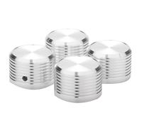 Louttary 4 unidades de 38 x 25 mm de aluminio macizo Amplificador de guitarra Botón Amplificador Radio Player Potenciómetro Control de volumen
