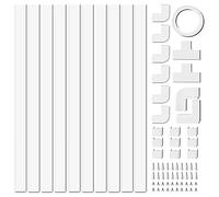 Louttary 4M - Canaleta eléctrica para cables (10 unidades, 40 cm de largo)