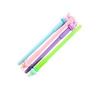 Louttary 4pcs/set lindos bolígrafos de gel luminosos, papelería, lindos lápices de luz kawaii, escuela, suministros de oficina C