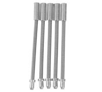Louttary 5 Uds. Kit de Manguera de Alambre de Acero con Freno en V para Bicicleta Plegable de Montaña, Accesorios de Tubo de Acero