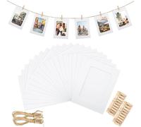 Louttary 50 marcos de fotos de papel para 4 x 6 marcos de fotos de papel grandes, kit de construcción para colgar fotos, de cartón para el o la escuela