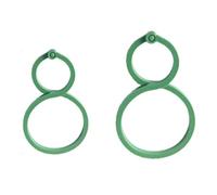 Louttary 500 Clips para Flejes de Vid para Cultivo de Soporte Vertical para Plantas, Anillo Incluido de Plástico Verde, Herramienta de Soporte para Jardín, Soporte para Vid