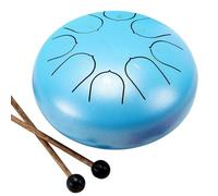Louttary 6 Pulgadas 8 Tonos Tambor Tambor de Lengua de Acero Tambor de Lluvia de Jardín Tambor de Lengua de Acero Tambor de Lluvia Exterior Adecuado para Principiantes,G