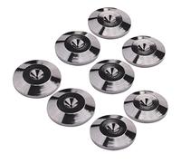 Louttary 8 Piezas de Metal una Prueba Golpes Almohadillas para PúAs Pie, Alfombrillas para Altavoces, Reproductores de CD, Amplificador Placa Giratoria, Almohadilla Pies para Grabadora