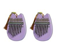 Louttary 8 tonos Sapele Water Drop Mediano Kalimba Piano portátil de cinco dedos adecuado para principiantes Instrumento de piano de dedo B