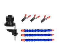 Louttary Abrazadera de mesa con 3 flexibles, soporte para soldador PCB, herramientas de reparación de soldadura, tornillo de banco de mano (3 garras)