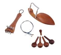 Louttary Accesorios para ViolíN 4/4, Clavijas de AfinacióN, Placa de Dibujo, Cuerdas Traseras, Mentonera, Tornillos, Juego de Cuerdas para ViolíN de AfinacióN