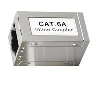 Louttary Acoplador Blindado RJ45 Hembra A Hembra CAT6A Acoplador Ethernet en LíNea Adaptador Extensor Ethernet Cable Ethernet