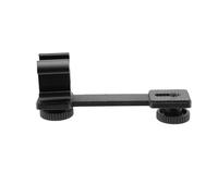 Louttary Adaptador de Soporte de ExtensióN Universal de Montaje en Zapata Triple para Luz de Video LED Estabilizador de CardáN de TeléFono DSLR