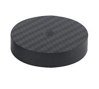 Louttary Aislamiento de Altavoz de Fibra de Carbono 50 X 10 Mm Almohadilla de Base con Puntas Pies de Soporte de Altavoz Almohadilla de Altavoz HiFi AMP