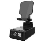 Louttary Altavoz Bluetooth de Audio Plegable Vertical Multifunción de Carga Inalámbrica en de Escritorio con Soporte para Teléfono Móvil