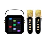 Louttary Altavoz Bluetooth Portátil Inalámbrico Bluetooth 5.3 Sistema de Audio de Barra de Sonido de Bajo Fuerte con Micrófono Pastilla Ligero, Duradero, Fácil de Operar, Negro
