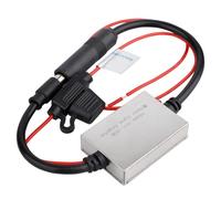 Louttary Amplificador de Señal FM, Antena de Metal Antiinterferencias para Coche, Radio Universal, Amplificador de Refuerzo FM para Coche, Piezas de Automóvil