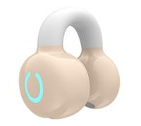 Louttary Auriculares Bluetooth Deportivos de un Solo Paquete Tipo de Clip para la Oreja EstéReo No Intrauditivo Miniauriculares de Espera Ultralarga Color de Piel