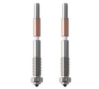 Louttary Boquillas Bimetálicas para QIDI Plus4 con Aislamiento Cerámico de Extracción Rápida, Boquillas de 0,4 mm y Resistencia A Altas Temperaturas.