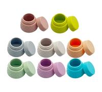Louttary - Botella de recarga de crema para silicona, botella de recarga de viaje, botella de loción cosmética, caja de crema, botella de silicona, 8 piezas