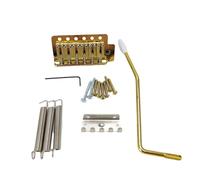 Louttary - Caballete de guitarra (6 cuerdas, Caballete de guitarra eléctrica, Tremolo, accesorios de guitarra, estándar, dorado)