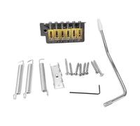 Louttary - Caballete de guitarra (6 cuerdas, Caballete de guitarra eléctrica, Tremolo Bridge, accesorios de guitarra, estándar de plata