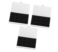 Louttary Caja de Almacenamiento de Tarjeta de Memoria de 3 Piezas con 9 Ranuras Mini Estuche para Tarjeta de Memoria Carcasa de AleacióN de Aluminio para 8 Tarjetas TF y 1 Tarjeta