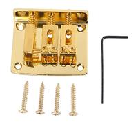 Louttary - Caja de cigarros para guitarra, 3 cuerdas, puente ajustable a dorado, color