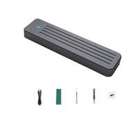 Louttary Caja SSD de Aluminio M.2, Compatible con NVMe/NGFF SATA Type-C USB3.2 GEN2 Aluminio 10G Acuerdo Dual Plata-Gris